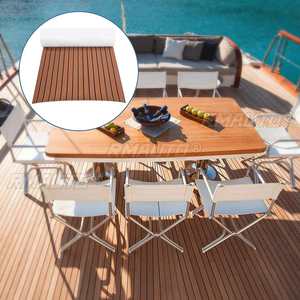 แผ่นรองพื้นโฟม EVA ขนาด 240x120/90 ซม. สำหรับเรือยอชท์ รถบ้าน RV แผ่นปูพื้นโฟมลายไม้สักแบบมีกาวในตัว แผ่นปูพื้นโฟมสังเคราะห์สำหรับเรือ - Product Image 5
