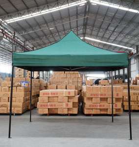 Carpa de Jardín Impermeable de Lona de Doble Capa de 10x10, Toldo Plegable Tipo Pop-up de 3x3 para Exposiciones y Uso en Exteriores - Product Image 5