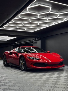 Lumière LED hexagonale pour plafond, garage, mur, détaillage automobile, 6000K, <span class=keywords><strong>2</strong></span>,4*4,8M, 110-220V, plastique, lumière murale en forme de nid d'abeille - Product Image 1