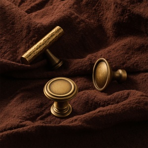 Maxery rắn đồng cổ điển chải Kéo Cổ Đồng tủ quần áo cửa tủ ngăn kéo tủ xử lý sang trọng tùy chỉnh kích cỡ - Product Image 5