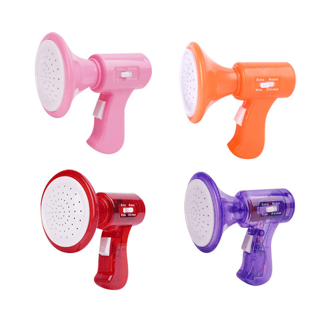 Exclusive Wholesale Plastic Voice-changer Mini Megaphone Fun Quirky Loudspeaker Childrens Toy Microphone for 4-6