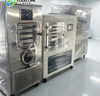 Miniatuur commerciële energiebesparende kleine vriesdroogmachine voor de productie van zelfgemaakte huisdierenvoer-snacks kleine vriesdroogmachine