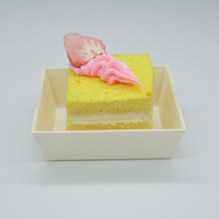 Plateau alimentaire en bois empilable 100% biodégradable, sans plastique, de qualité alimentaire, jetable, pour la pâtisserie et les desserts