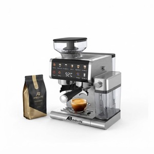 Anbolife OEM Cafetera Espresso de 20 Bares para el Hogar, de Grano a Taza, con Pantalla Táctil, Depósito y Espumador de Leche Integrado, Electrodomésticos de Cocina - Product Image 1