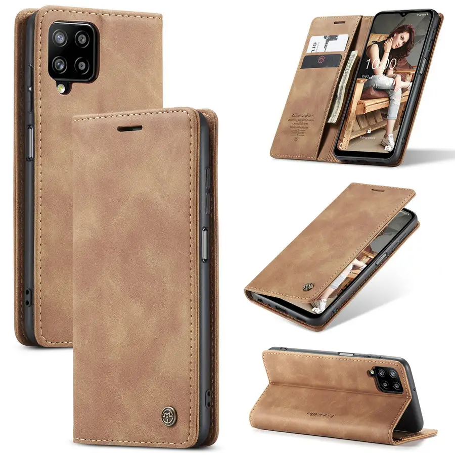 CaseMe for Samsung Galaxy F52 Case Magnetic Wallet Book Phone Cover for Samsung A03s F42 M52 M42 Case Wallet Leather