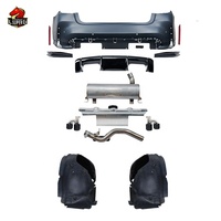 Kit carrosserie PP pour conversion BMW G20 G28 en M3 G80 large 1:1, comprenant pare-chocs avant, pare-chocs arrière, capot, échappement et ailes.