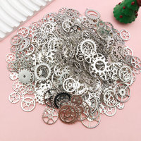 Roue de mélange de breloques en alliage Steampunk antique pour l'artisanat de bijoux et autres articles faits à la main emballés dans un sac