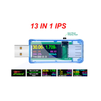 U96P 6.5A 13 in 1 USB Testeur DC Digital Voltmètre Amp Tension Courant Volt Ampèremètre Détecteur Power Bank Chargeur Indicateur Mètre
