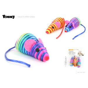 ลูกบอลของเล่นแมวยอมมี่ ขนาด 9 ซม. สายหลากสี ของเล่นแมวแบบมีปฏิสัมพันธ์ - Product Image 2