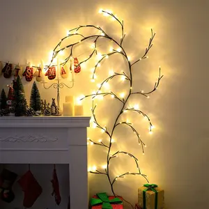 DIY藤灯条144发光二极管柳树藤灯7.5英尺人造照明植物室内墙壁装饰圣诞装饰