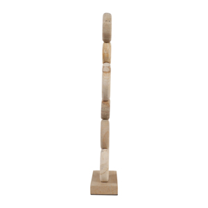 Palimanan Stone <b>Stacked</b> Ring Sculpture Ornament For Home Bathroom Room Decorative Accent Office <b>Shelf</b> Display - Product Image 3