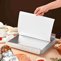 Rouleau de papier aluminium de qualité supérieure, jetable, imperméable et résistant à la graisse, pour hamburgers, chocolat, cuisine, restauration et aliments