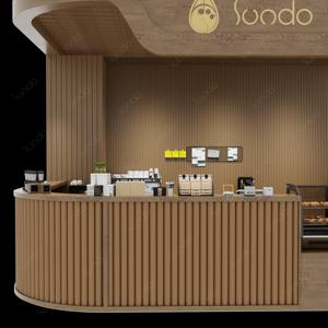 Kiosco de café portátil para exteriores móvil, vitrina de repostería, vitrina de <span class=keywords><strong>cafetería</strong></span>, vitrina, estante de exhibición - Product Image 6