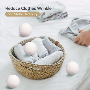 Boules de séchage en laine en gros, alternative au conditionneur de linge pour machine à laver, réducteur de plis, fournitures de nettoyage, gadgets - Product Image 6