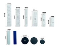 Etiquetas RFID de Tela Lavables y Flexibles, Mini Etiqueta RFID UHF para Ropa y Textiles, NFC, Frecuencia 860-960MHz