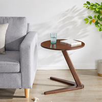 Table basse moderne nordique de luxe en bois massif durable pour le salon, meubles de maison