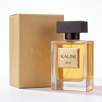Flacon de parfum de luxe vide en verre rechargeable de 100 ml avec boîte, impression d'étiquettes et emballage pour usine de bouteilles