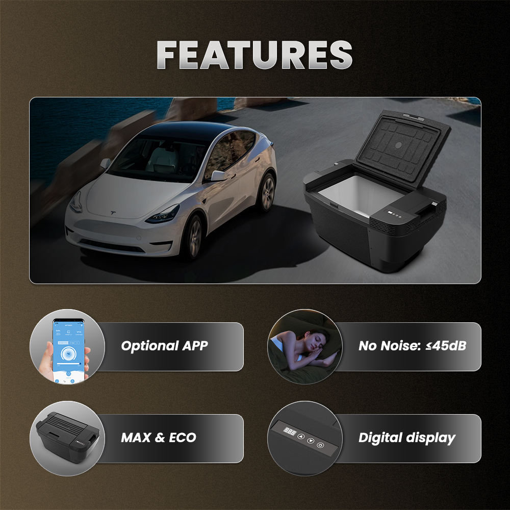 TSL35 Alpicool 35L Portable Camping Electric Cooler Box 12V/24V DC  Compressor Freezer Fridge Car Refrigeratorsl for tesla