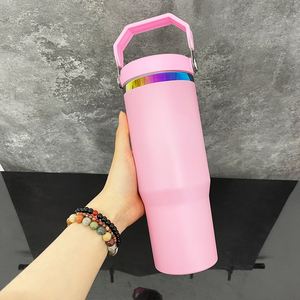 Rainbow Underneath 30oz Matte <b>Macaron</b> School Student Tumblers - Product Image 4