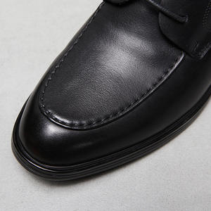 Top Designer de luxe printemps/été nouveau Style britannique en cuir véritable carré respirant à lacets chaussures de mariage d'affaires légères - Product Image 4