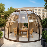 Qualité assurée anti-uv extérieur dôme tentes Transparent Glamping géodésique dôme maison à vendre polycarbonate ovale maison