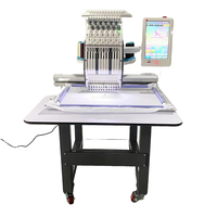 Machine à broder commerciale compacte avec coupe-fil automatique pour la création de motifs de broderie personnalisés