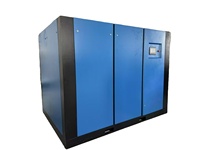 Compresseur d'air à vis portable double étage 132KW 380V VSD 760-955 CFM, lubrification sans huile, économie d'énergie