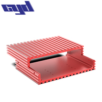 Boîtier électronique personnalisé OEM Boîtier de circuit imprimé monobloc en métal extrudé Boîtier en aluminium Boîtier d'extrusion anodisé