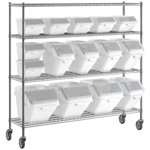 Suportes de armazenamento para sapatos, porta-copos e recipientes de plástico para cozinha, retângulo clássico multifuncional, 10/24/47L/81L/102L/120L