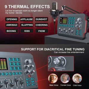 Kit de carte son sans fil professionnel avec microphone de bureau pour l'enregistrement, réduction du bruit 48V XLR, pour podcasting - Product Image 5