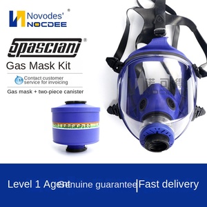 Masker Gas <span class=keywords><strong>Respirator</strong></span> Full-Face Impor Italia TR2002 Kit Gas Industri dengan Perlindungan Debu Kemasan Kotak Plastik - Product Image 5