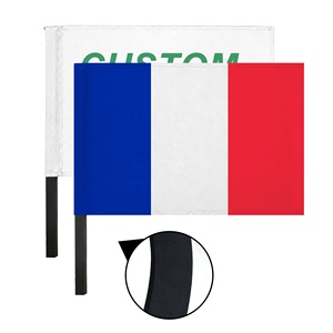 Drapeau de France portable personnalisé 30x45cm en mousse EVA avec poignée pliable et bâton de rallye, livraison rapide en gros, directement de l'usine - Product Image 1