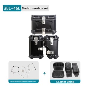 Supporto Laterale per Moto in Lega di Alluminio, Staffa per Tre Bauletti, Lato Destro, per Benelli TRK502X Adventure <span class=keywords><strong>Bike</strong></span> - Product Image 2