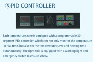 1200/1400/1700c camera ad alta temperatura in fibra ceramica allumina forno orizzontale a tubo a vuoto