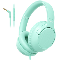Casque audio filaire supra-auriculaire OEM en gros, casque stéréo 3,5 mm pliable pour la musique et l'ordinateur