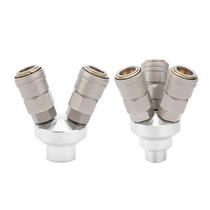 Raccord en T pour compresseur d'air à filetage mâle 4 points, raccord rapide pneumatique, filetage femelle 2 points, raccord en T SMV, connecteur à trois voies SMY - Product Image 4