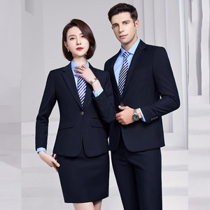 Unisex Suit Set Red Business Formal Wear For Work Men Women Professional Attire - Product Image 4
