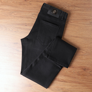 Jeans haut <span class=keywords><strong>de</strong></span> gamme pour hommes, coupe droite, pour le printemps et l'automne, nouvelle collection 2026, élastiques, décontractés, longs, production d'usine - Product Image 6