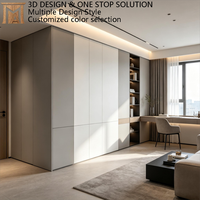 Armoire enfant moderne de luxe en bois massif blanc, écologique, modulaire, avec tiroirs intégrés du sol au plafond pour chambre à coucher