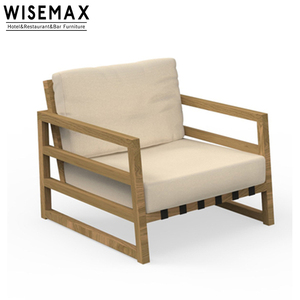 WISEMAX <strong>FURNITURE</strong> Modern <strong>Teak</strong> <strong>Wood</strong> Garden <strong>Furniture</strong> Waterproof Fabric Sectional Outdoor Sofa With Coffee Table Patio <strong>Furniture</strong> - Product Image 6