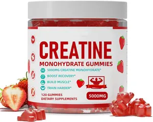 Eigenmarke Kreatin Monohydrat-Gummi für Energie-Stäffung Muskelaufbau 120 Gummibärchen für Erwachsene