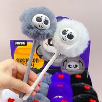 Nouveau stylo neutre à pointe griffue de chat, style moelleux, avec boule en peluche, tendance et créatif, encre noire à base d'eau, 0,5 mm, pour signature et écriture