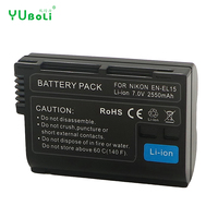 Batterie d'Appareil Photo EN-EL15 2550mAh en Gros pour Nikon D600 D610 D800 D800E D700 D7000 D7100, Batterie Lithium-ion Rechargeable