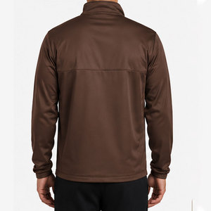 <b>Men's</b> Winter Half Zip Fleece <b>Pullover</b> Windbreaker Eco-Friendly Windproof Plain Dyed High Quality Full Zip Windbreaker <b>Jacket</b> - Product Image 2