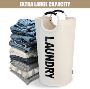 ตะกร้าผ้าแบบพับได้ ทนทาน ผลิตจากผ้า Oxford 600D พร้อมหูหิ้วอะลูมิเนียม สำหรับผ้าหนัก - Product Image 2