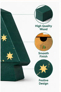 Calendrier de l'Avent de Noël en bois personnalisé en forme d'arbre, en contreplaqué MDF, avec 24 tiroirs, emballage compte à rebours pour la décoration de Noël à la maison - Product Image 2