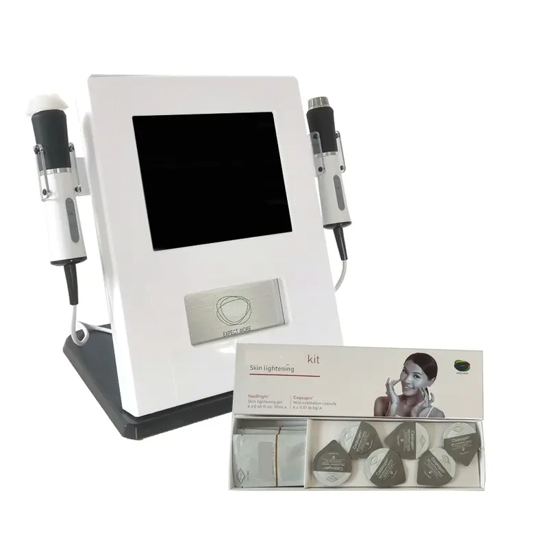 3 en 1 Super Facial Portable Oxygène Facial Machine Consommable CO2 Bubble Oxygénation Pods Treatment Kits And Gel