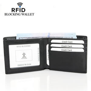 THK0297 Portefeuille court RFID Porte-cartes de crédit Cash Clip Slim Wallets Anti-Theft Purse for Man - Product Image 2