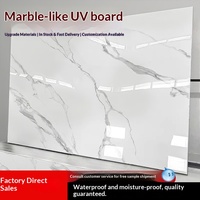 Panneaux muraux UV modernes et minimalistes, aspect marbre, lambris imperméable, ignifuge, écologique, panneaux muraux en plastique de pierre pour