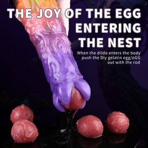 YOCY Monster Ovipositor Toy Lay Egg Silicone Anal Vaginal MasturbatorSex Toy,Hand Push Ovipositor Sex Toy for Couples Wholesale - Product Image 6